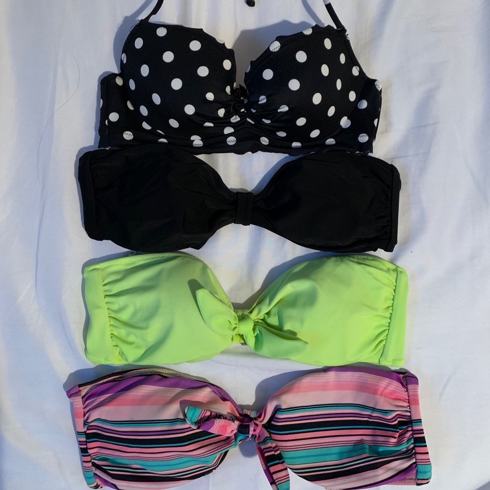 Victoria’s Secret bandeau bathing suit tops